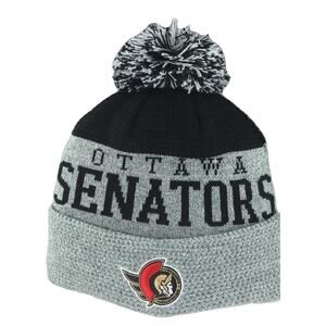 ZHATS NHL Unisex-Adult NHL Officially Licensed Beanie Pom Ozone O/S Senators